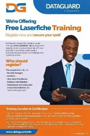 DataGuard Free Laserfiche Training flyer poster